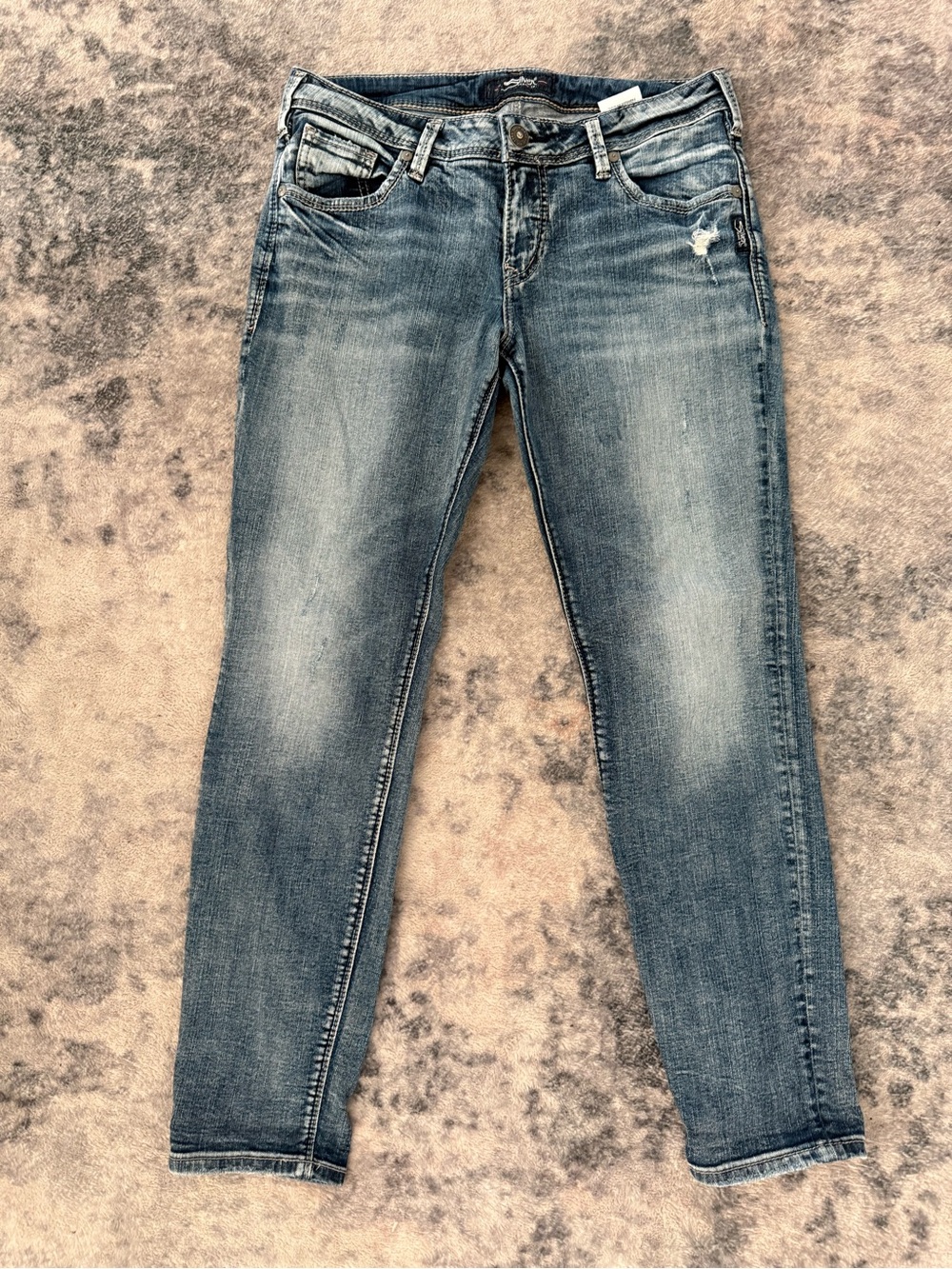 Silver Women's Blue Jeans